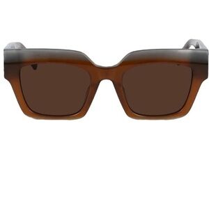 MCM Brown 51mm Logo Plaque Square Sunglasses